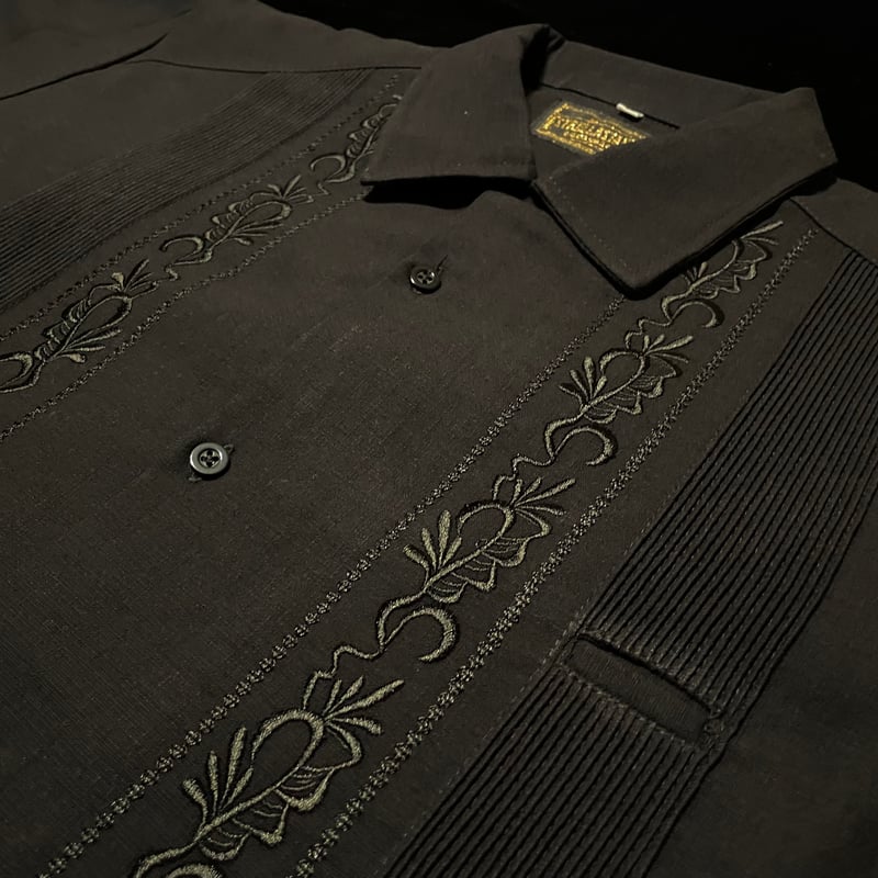 予約】【ESG-20S-B】【 REJILLADA 】【S/S GUAYABERA】【BLA