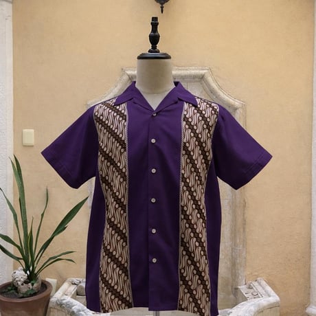 【予約商品】【半袖】【 ESGP-09-8S-PU 】【 S/S FRONT PANEL SHIRTS 】【 VINTAGE BATIK 】