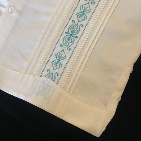 【長袖】【 ESG-32L-OFJA 】【 L/S GUAYAMISA 】【OFF WHITExJADE】 【オフホワイトx翡翠】