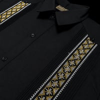 【半袖】【 ESG-37S-BG 】【クロス 】【 S/S GUAYAMISA 】【 CRUZ 】【BLACKx GOLD 】【 黒 x 金】