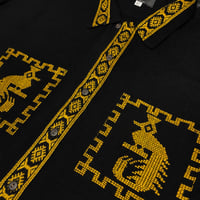 【予約商品】【長袖】【IMP-QTZ-LS-BG】【GUATEMALA】【 L/S QUETZAL SHIRTS】【BLACKxGOLD】【黒x金】