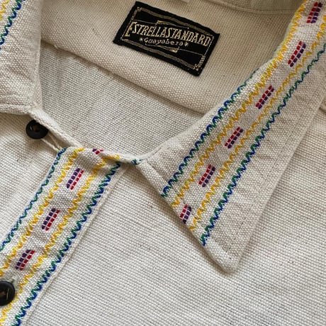 【7/31入荷】【長袖】【2ピース】【ESGG-02LS-2-OFM】【L/S QUETZAL SHIRTS & SHORTS 】【グアテマラ】【 OFF WHITE x MULTI COLOR  】