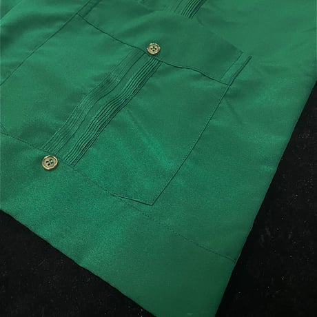 【予約】【長袖】【IMP-DE-01L-GRE-36】【 DEADSTOCK 】【S/S GUAYABERA】【GREEN】 【緑】