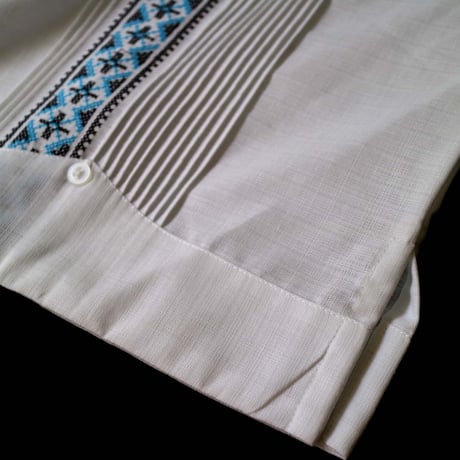 【お取り寄せ商品】【長袖】【ESG-109L-WBL】【CRUZ】【 GUAYAMISA】【 L/S GUAYABERA】【WHITExBLUE】