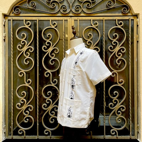 【2027年7月31日までにお届け】【受注生産】【半袖】【SHOTA CALAVERA】【 ESGS-07S-OFB】【 S/S CUBANA 】【OFF WHITE x BLACK】