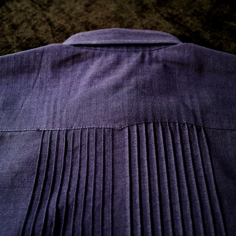 【ご注文日より１年以内にお届け】【受注生産】【長袖】【袖刺繍】【ESG-T30L-NG】【 L/S GUAYAMISA】【 NAVY x GOLD 】【 紺 x 金 】