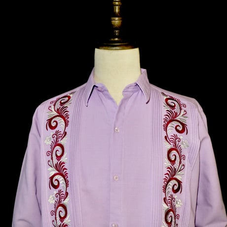 【お取り寄せ商品】【長袖】【IMP-COL-100L-LA】【GUAYABERAS COLLI】【 L/S GUAYAMISA 】【 LAVENDER 】【 ラベンダー 】