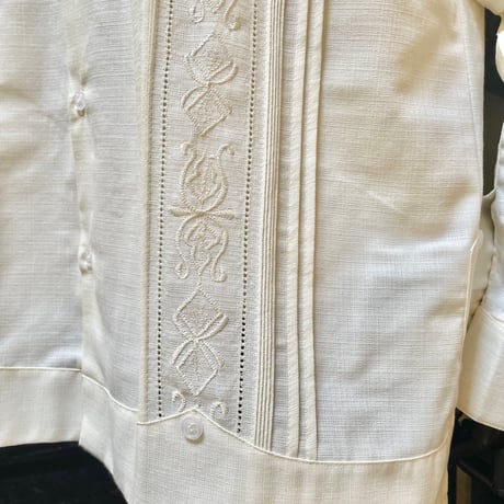 【長袖】【 ESG-32L-OF 】【 L/S GUAYAMISA 】【OFF WHITE】 【オフホワイト】