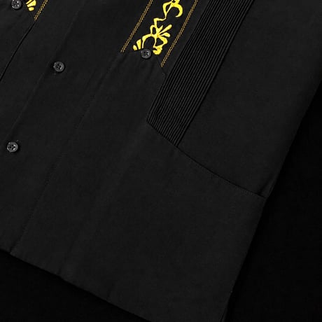 【7月末】【予約】【ESG-20S-BG】【REJILLADA 】【S/S GUAYABERA】【BLACKxGOLD】 【黒x金】