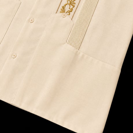 【7月末】【予約】【ESG-20S-OFG】【 REJILLADA 】【S/S GUAYABERA】【OFF WHITExGOLD】 【オフホワイトx金】