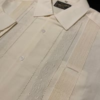 【長袖】【 ESG-01L-OF】【 L/S GUAYABERA 】【 REJILLADA 】【 OFF WHITE 】【 オフホワイト 】