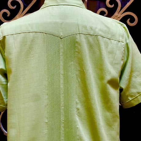 【2027年7月31日までにお届け】【受注生産】【半袖】【 ESG-01S-PIS 】【 S/S GUAYABERA 】【 REJILLADA 】【 PISTACHIO 】【ピスタチオ】