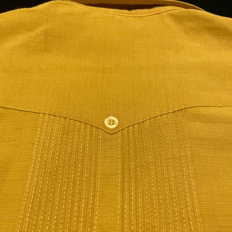 【予約商品】【半袖】【 ESG-01S-MUW 】【S/S REJILLADA】【 MUSTARD x WHITE】 【マスタードx 白】