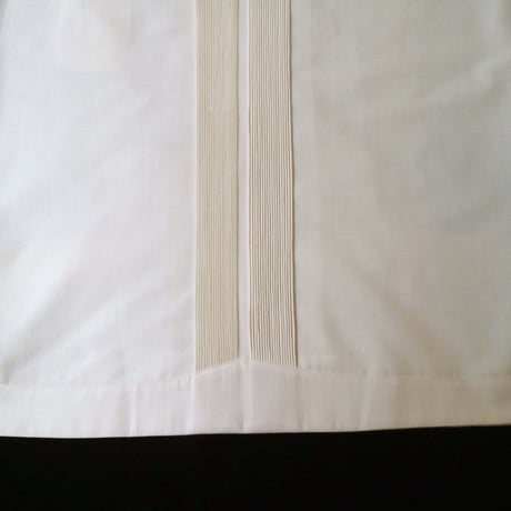 【2027年7月31日までにお届け】【受注生産】【 長袖 】【 ESGS-04L-OF 】【 L/S GUAYABERA 】【 REJILLADA ASA 】【 麻の葉柄 】【 OFF WHITE 】