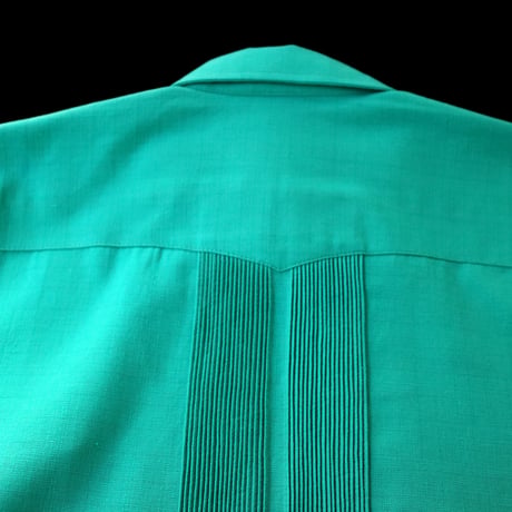 【2027年7月31日までにお届け】【受注生産】【長袖】【ESGS-04L-JAS】【L/S GUAYABERA】【 REJILLADA ASA 】【麻の葉柄】【 JADExSILVER 】