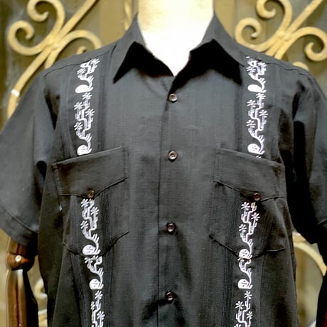 【2027年7月31日までにお届け】【受注生産】【半袖】【SHOTA CACTUS】【 ESGS-06S-BW】【 S/S CUBANA 】【BLACK x WHITE】 【黒 x 白】