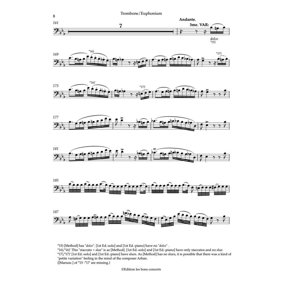 トロンボーン・ユーフォニアム】アーバン「ヴェニスの謝肉祭