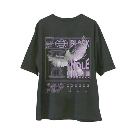 ”black hole”の補習編 　ヴィンテージ風BIGTシャツ