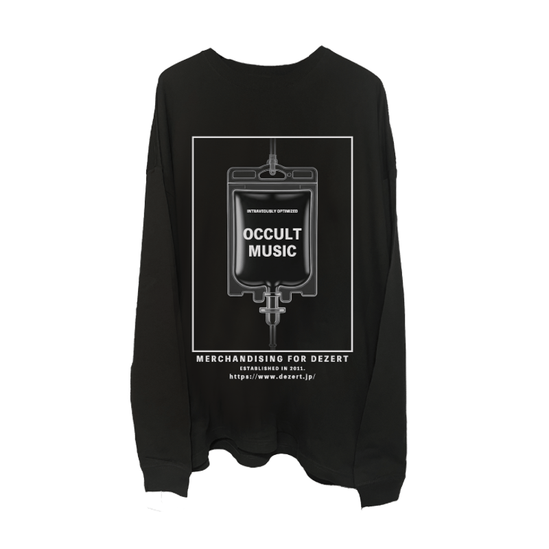 ヴィンテージ風BIGシルエットロングスリーブA（ブラック） | DEZERT STORE