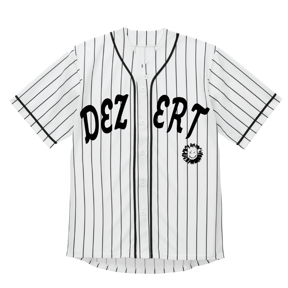 ベースボールシャツ（ホワイト・ストライプ） | DEZERT STORE