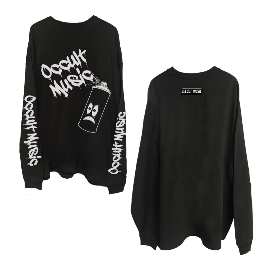 ヴィンテージ風BIGシルエットロングスリーブB（ブラック） | DEZERT STORE