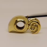 廻転楕円体ペンダント(真鍮)