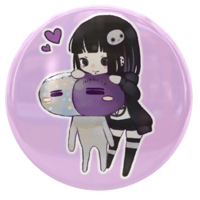 くすりん缶バッジ (少女とくすりん)