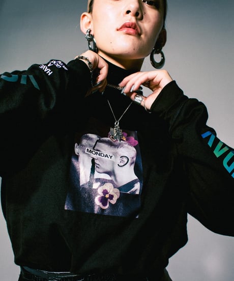 【AC】Reflective logo L/S Tee