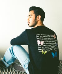 【AC】"KEEP THE GROW" L/S Tee Black