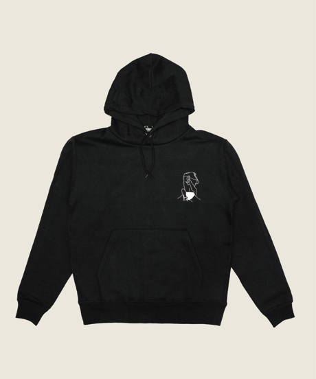 【AC】“Not friend” embroidery Hoodie Tee