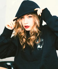 【AC】“Make happy” embroidery Hoodie