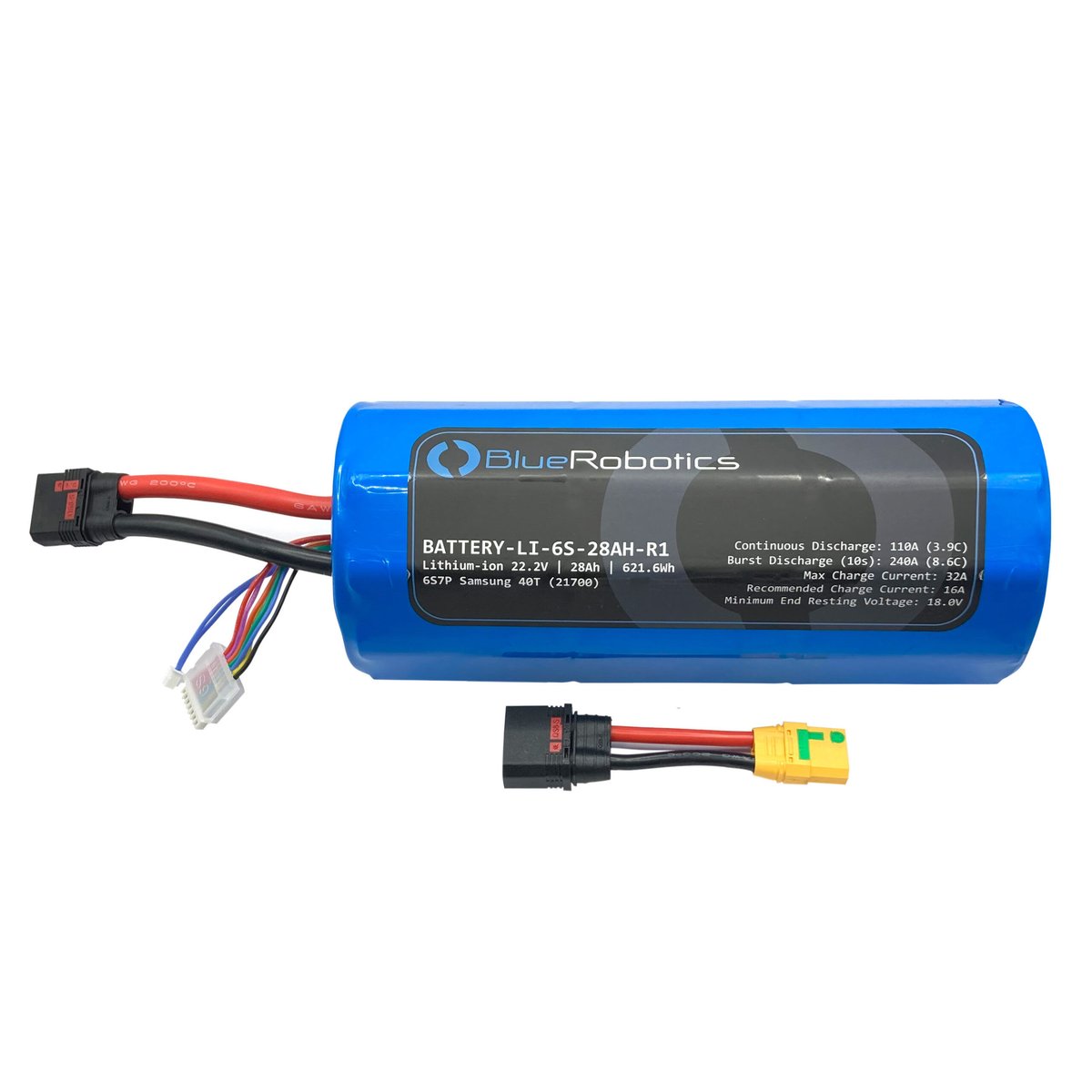 Blue Robotics製リチウムイオンバッテリー（22.2V, 28Ah） − Lithi