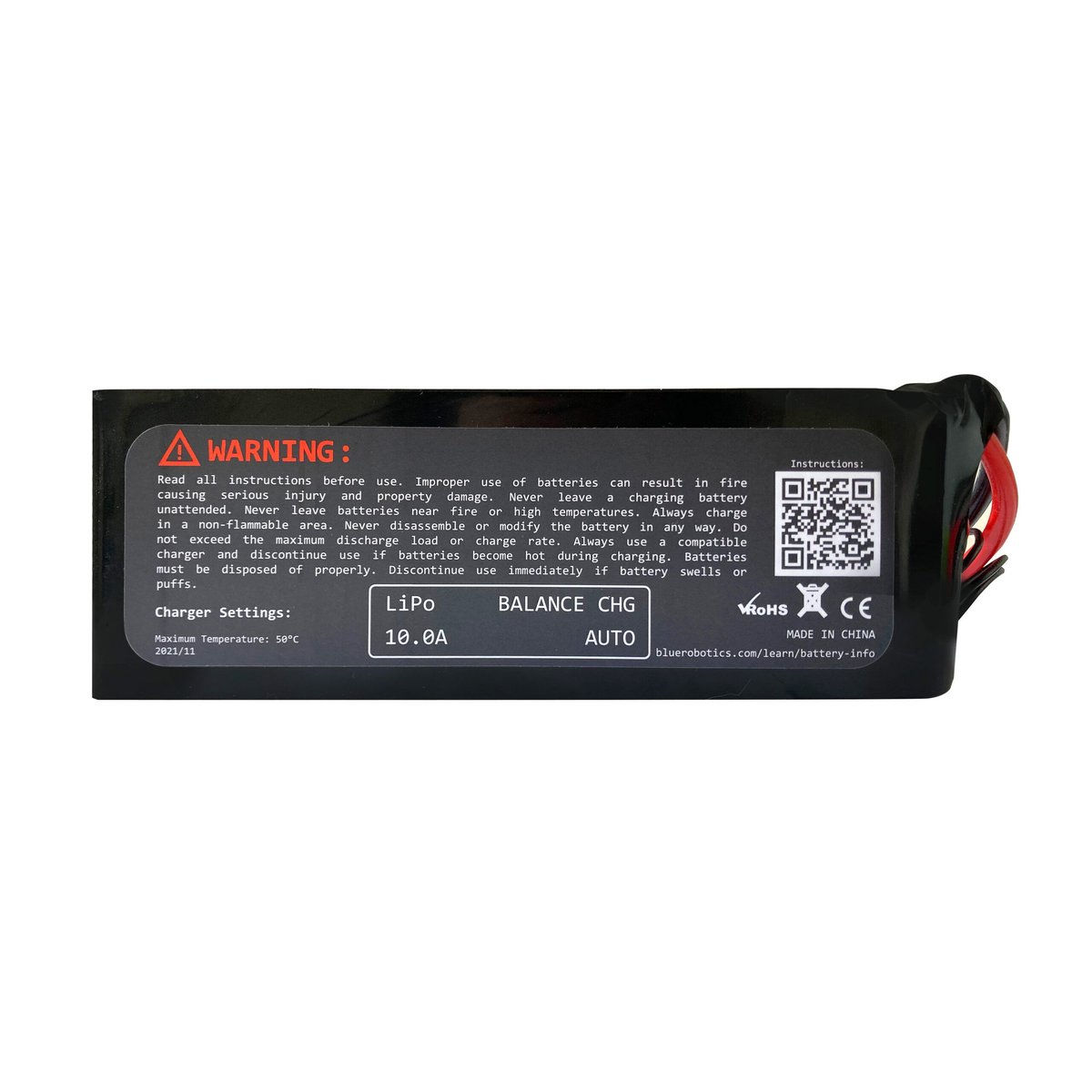 リチウムポリマーバッテリー BlueROV2純正リチウムポリマーバッテリー（14.8V, 10Ah） － Lithium