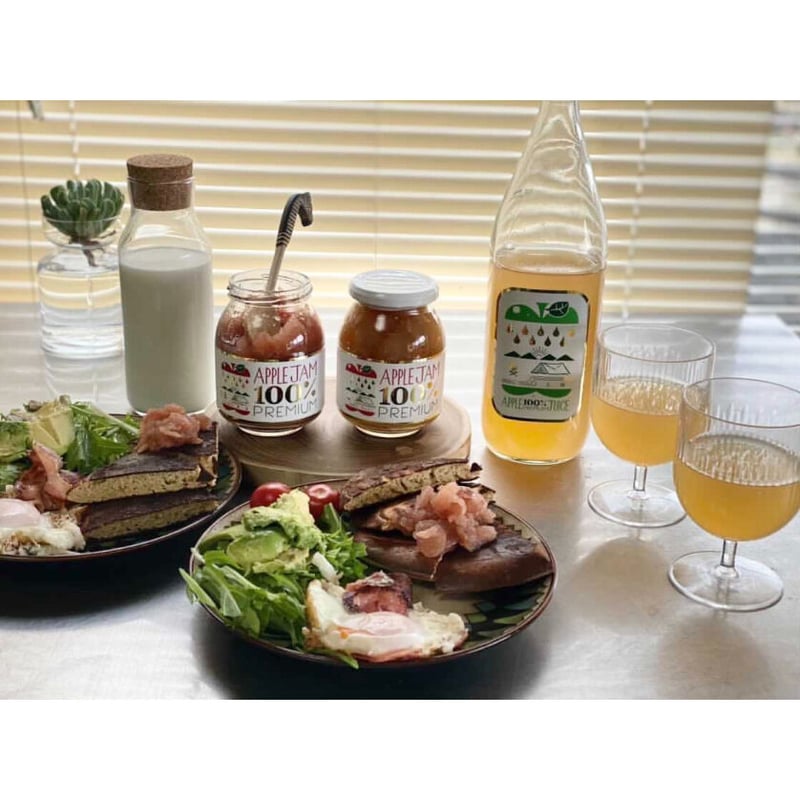 まるで洋梨】信州プレミアムアップルジャム400g 【シナノゴールド