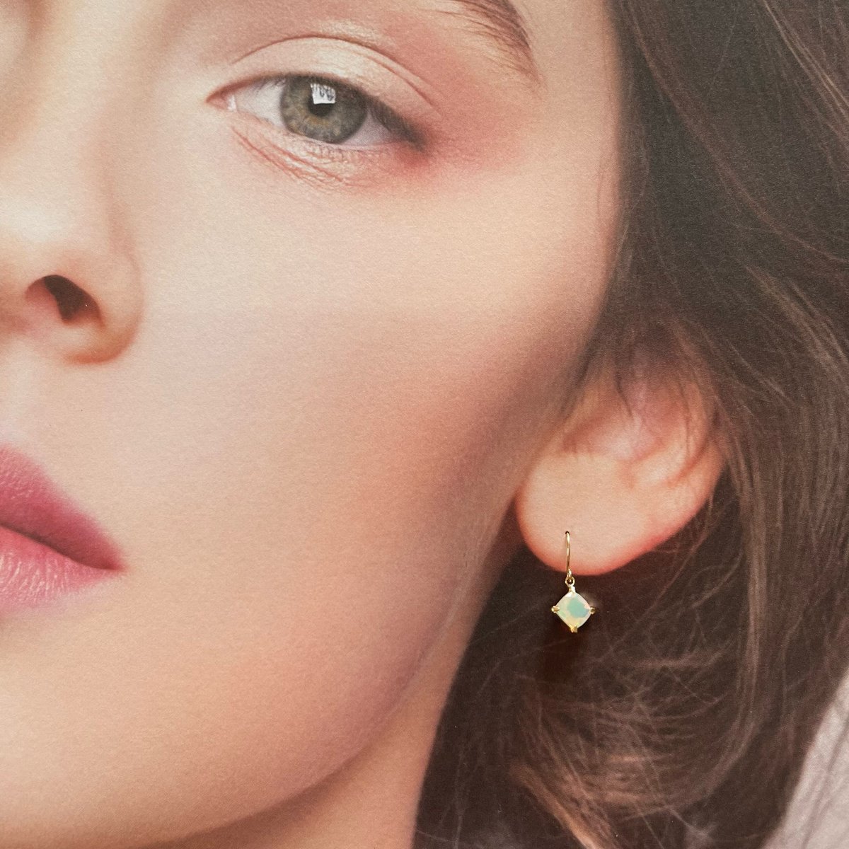 K18YG天然オパールシャンデリアピアス | Flora Kimiko Jewelry
