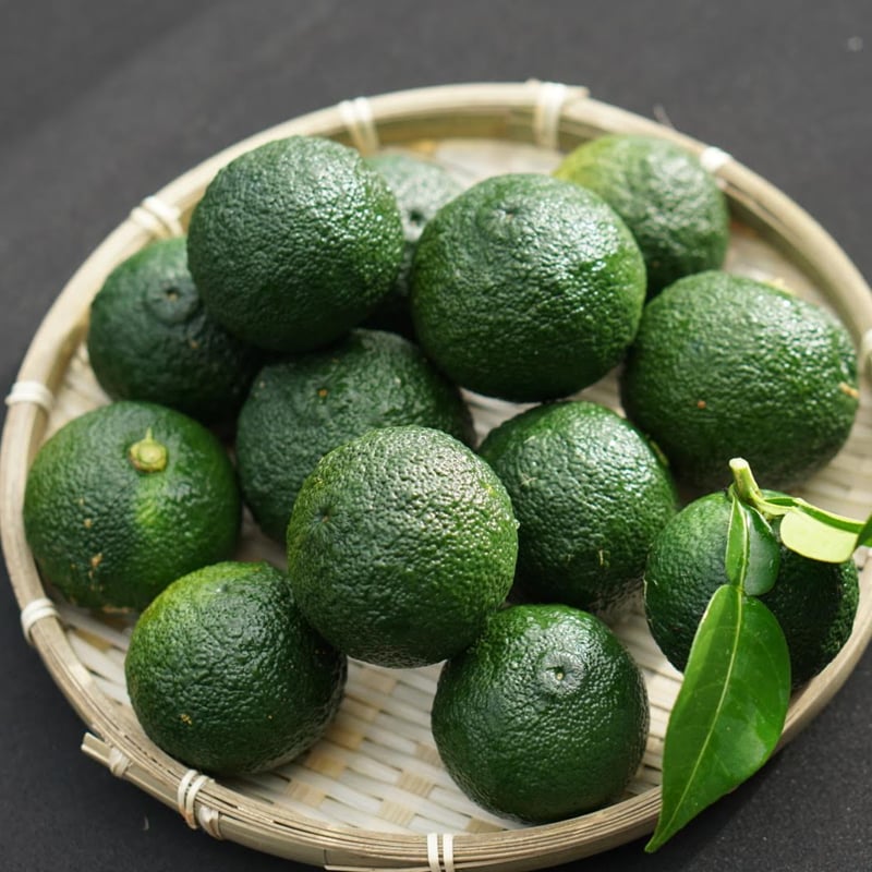 ★送料無料★　無農薬青ゆず　10kg　【栃木県産 青柚子】 完全無農薬 青ゆず 青柚子 箱込み10kg弱