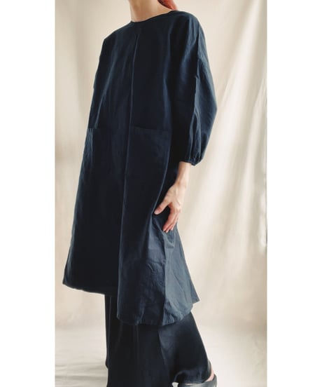【SAMPLE SALE】 カッポウ  ソデゴム  ブラック