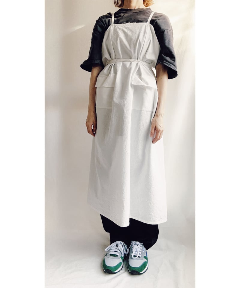 【美品】ホットマンフラワーエプロン グレー 2ポケット 美品】ホットマンフラワーエプロン グレー 2ポケット 美品