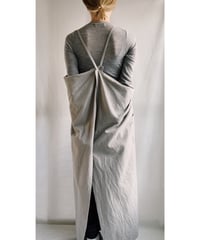 エプロン  ロング クロス ワイド 全7色◇2026年8月上旬納品◇