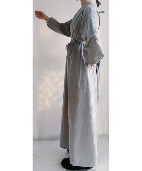 カッポウ ロング 長ソデ (袖口：リブ) 全8色◇2026年8月上旬納品◇