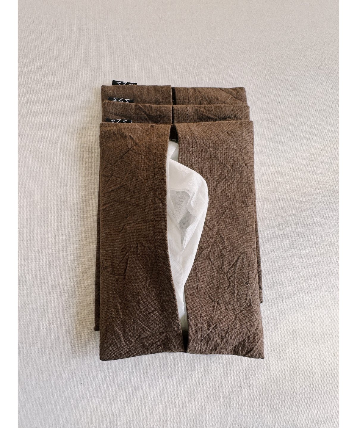 確認用ポケットティッシュケース　３個セット　ෆ⁠113ෆ ティッシュケース ポケットティッシュ用 レザー調[品番