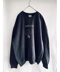 ・ラスト・VCガーメントダイ ライトスウェットシャツ  ブラック XL