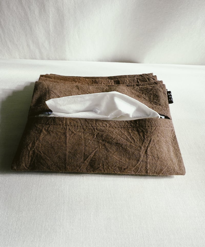 ポケットティッシュカバー3枚セット (ブラウン/ブラック/スモーキー