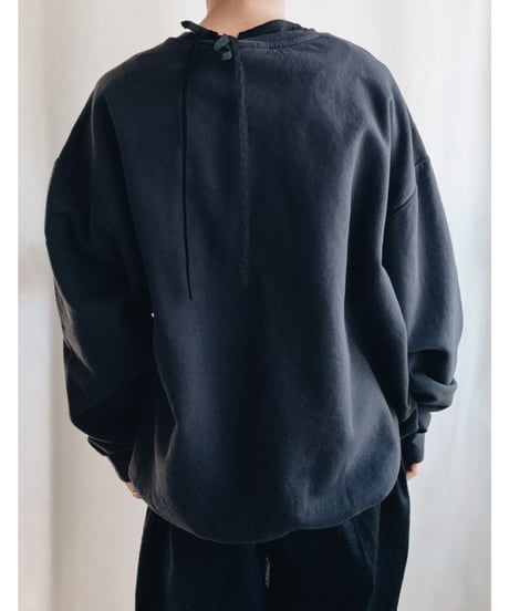 ・ラスト・VCガーメントダイ ライトスウェットシャツ  ブラック XL