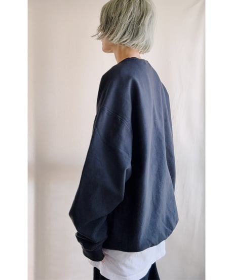 ・ラスト・VCガーメントダイ ライトスウェットシャツ  ブラック XL