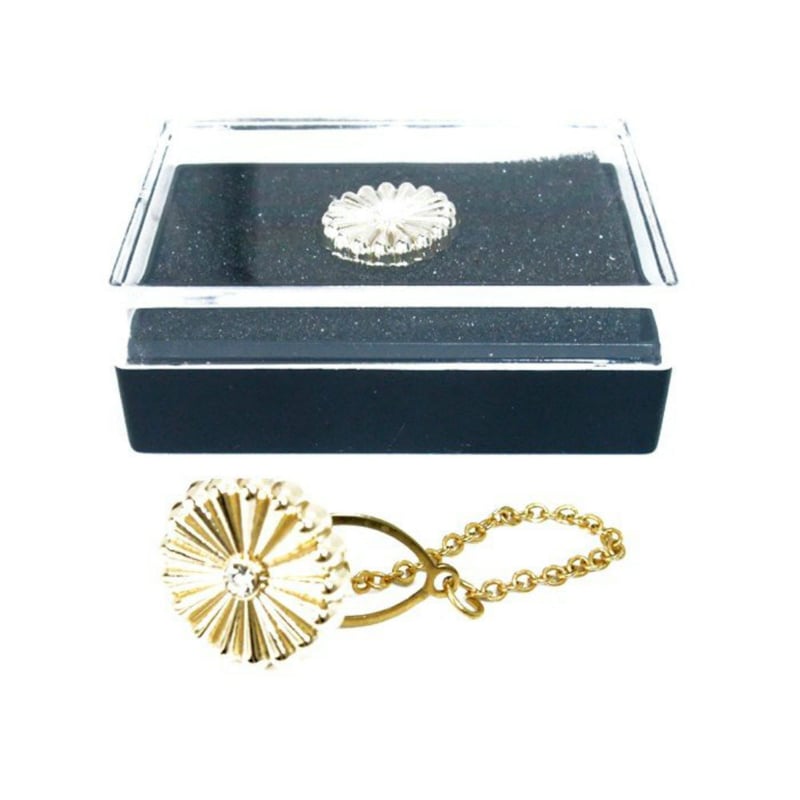 Ree＆Mee］菊紋 バッジ ラインストーン付き ネクタイピン タイピン