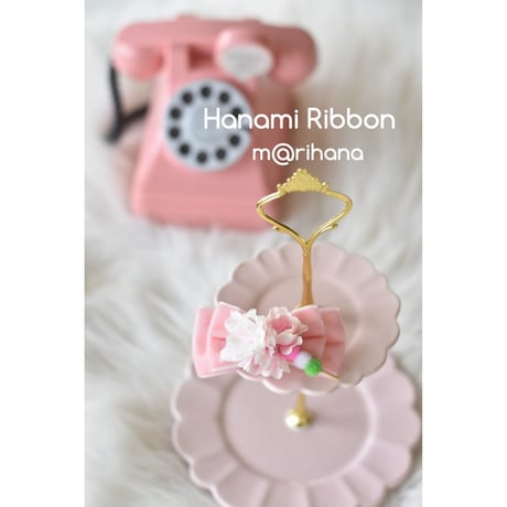 【限定】お花見🍡さくら🌸リボンバレッタ