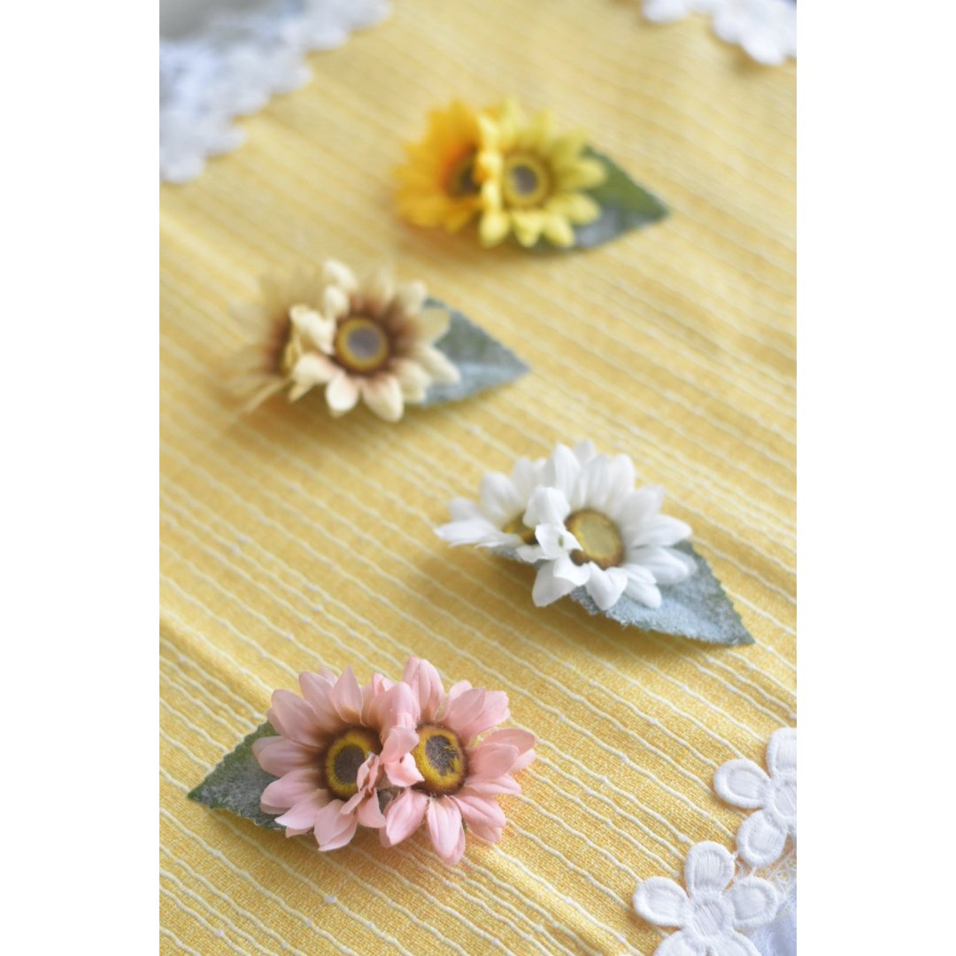 ひまわりバレッタ バー48 リアルテイスト・ひまわりバレッタ | m@rihana