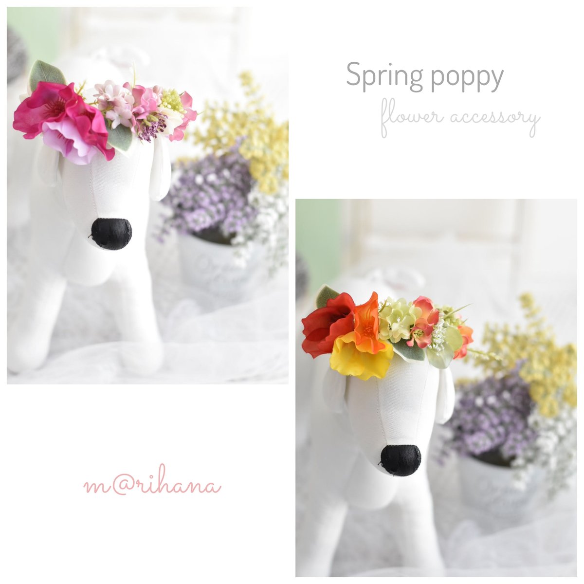 カラフルポピーの花かんむり | m@rihana