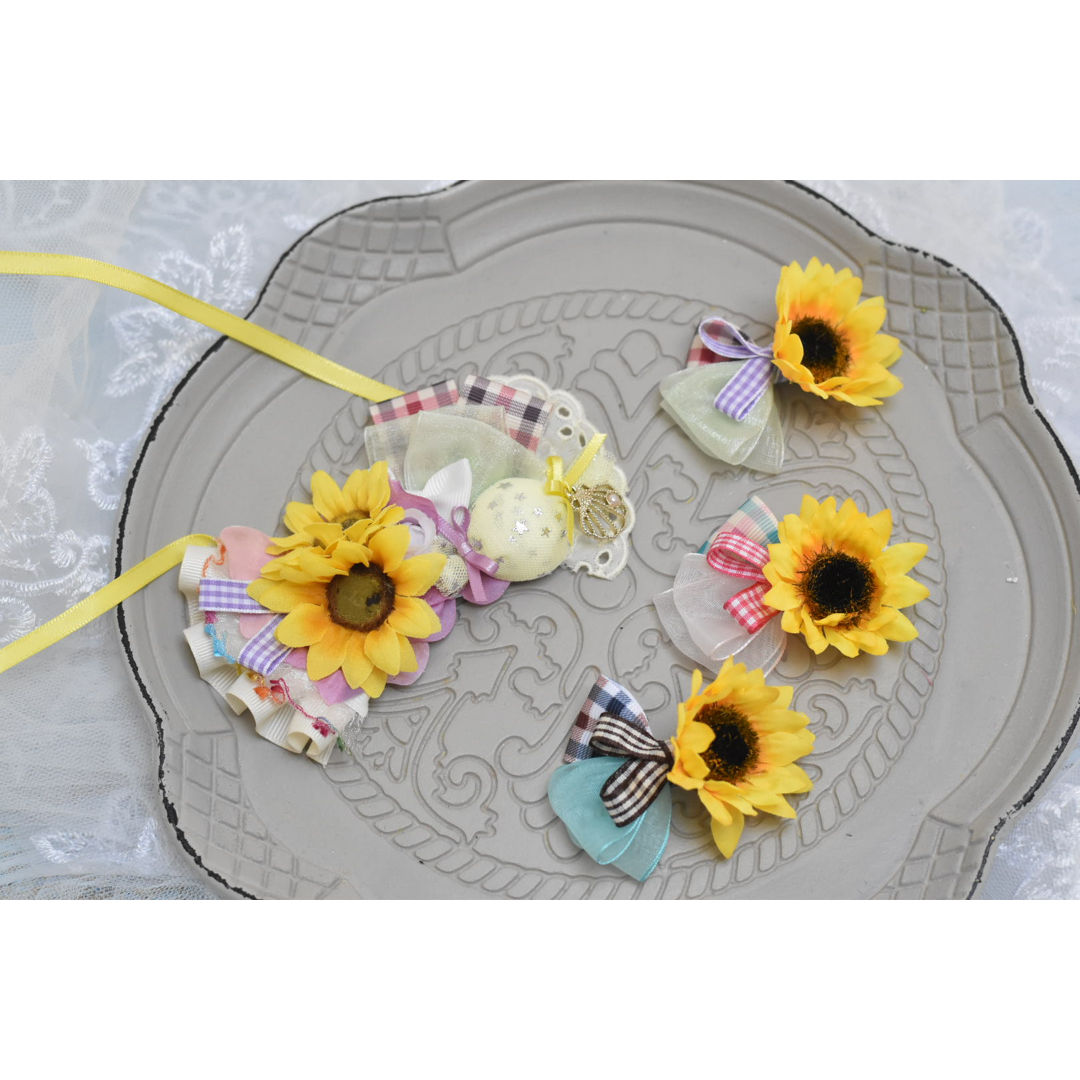 ひまわりおっきめリボン【1347】 ひまわりおっきめリボン【1347】 【公式通販】